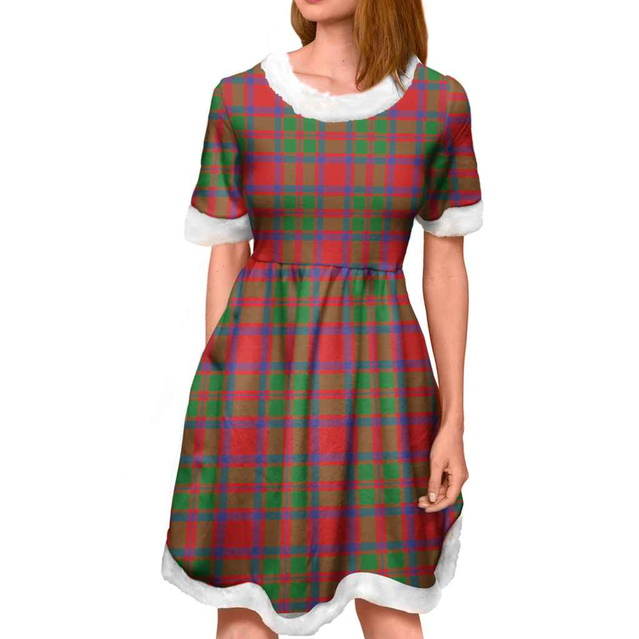 Scottish MacKintosh Modern Clan Tartan Dress - Women and Kid Christmas Dress