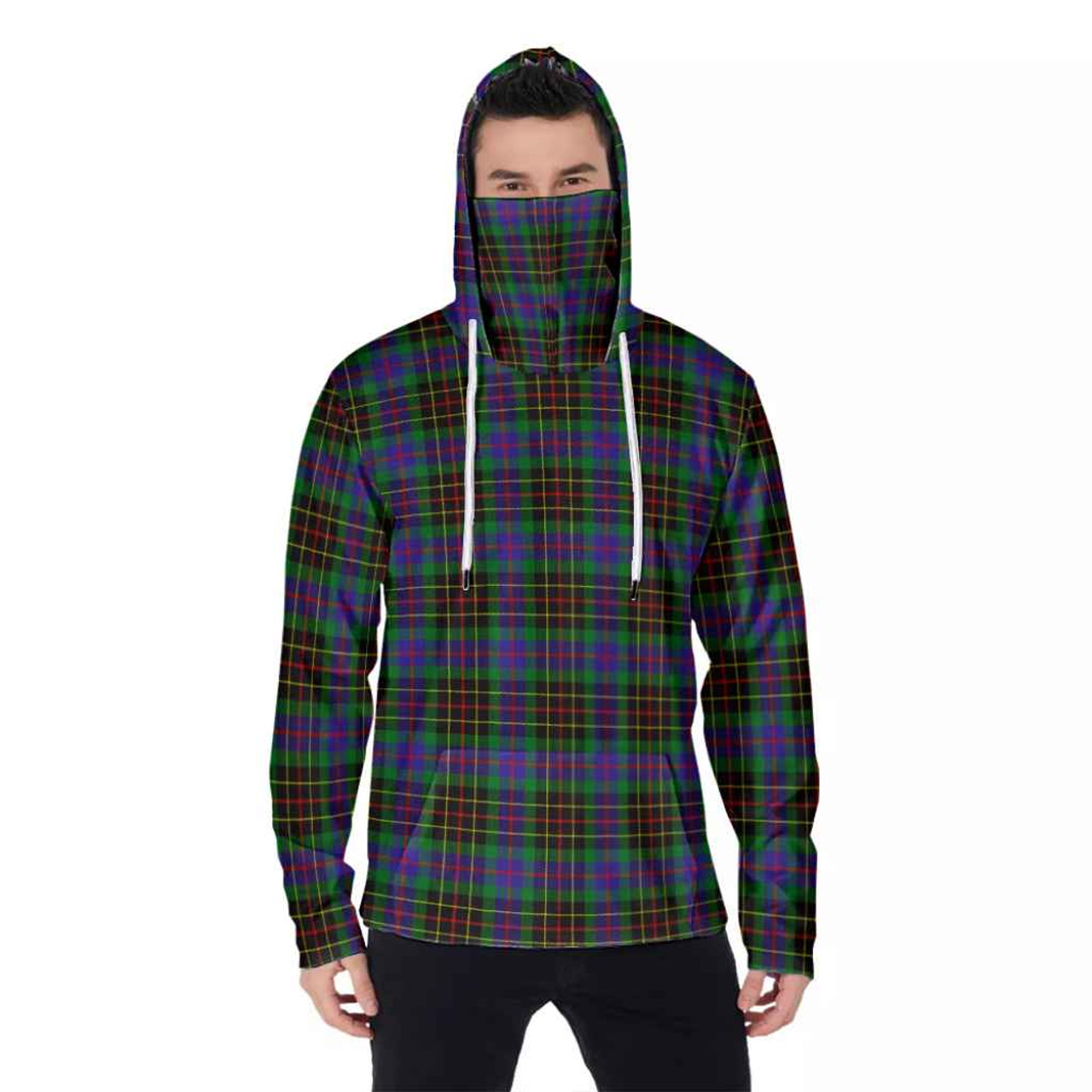 Scottish Brodie Hunting Modern Clan Tartan Hoodie with Mask