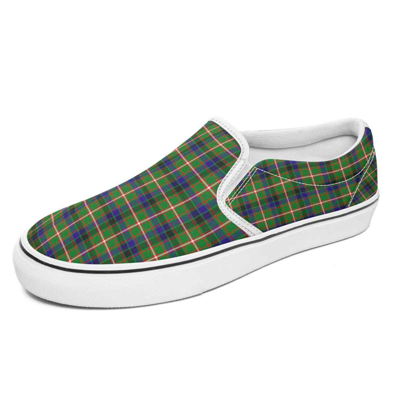 Green discount tartan shoes