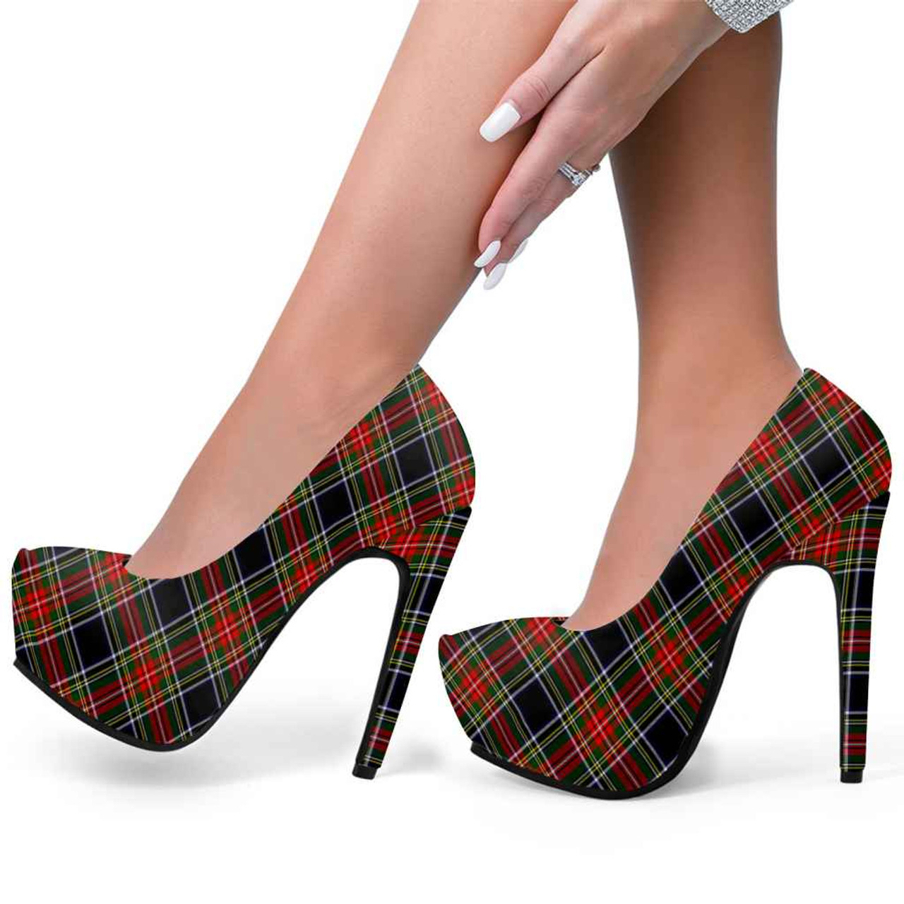 Versace-esq platform heels. 5 inch platform heel... - Depop