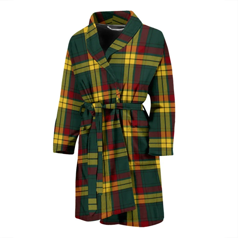 Scottish MacMillan Old Modern Clan Tartan Bathrobe 1