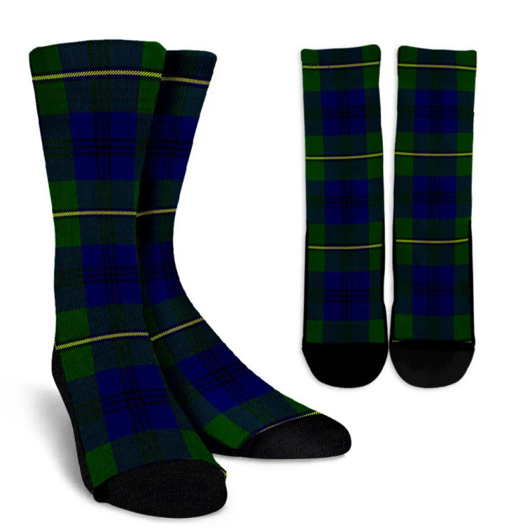 Scottish Johnston Modern Clan Tartan Crew Socks