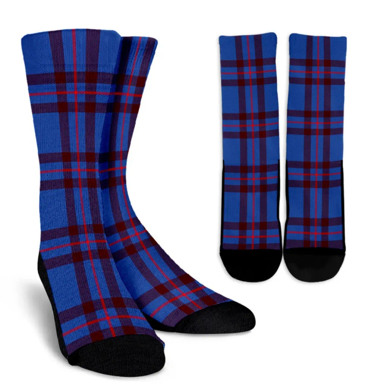 Scottish Elliot Modern Clan Tartan Crew Socks