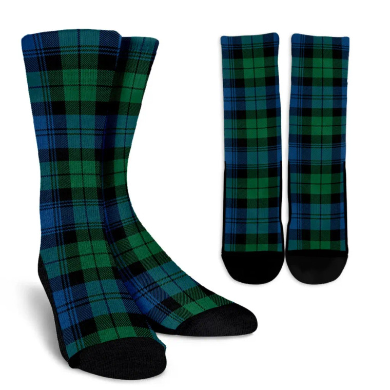 Scottish Blackwatch Ancient Clan Tartan Crew Socks