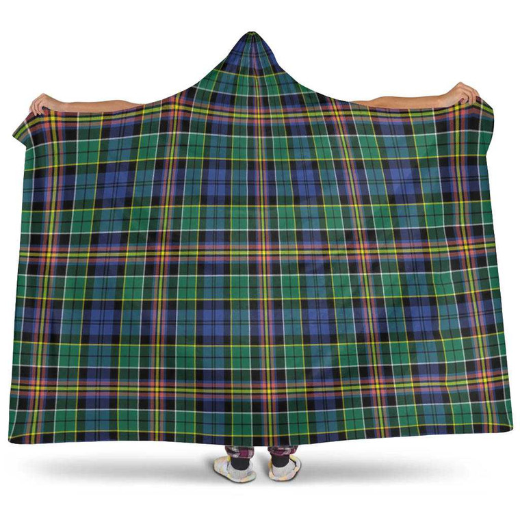 Scottish Allison Clan Tartan Hooded Blanket Tartan Plaid 1