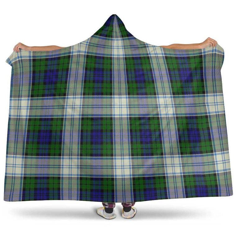 Scottish Blackwatch Dress Modern Clan Tartan Hooded Blanket Tartan Plaid 1