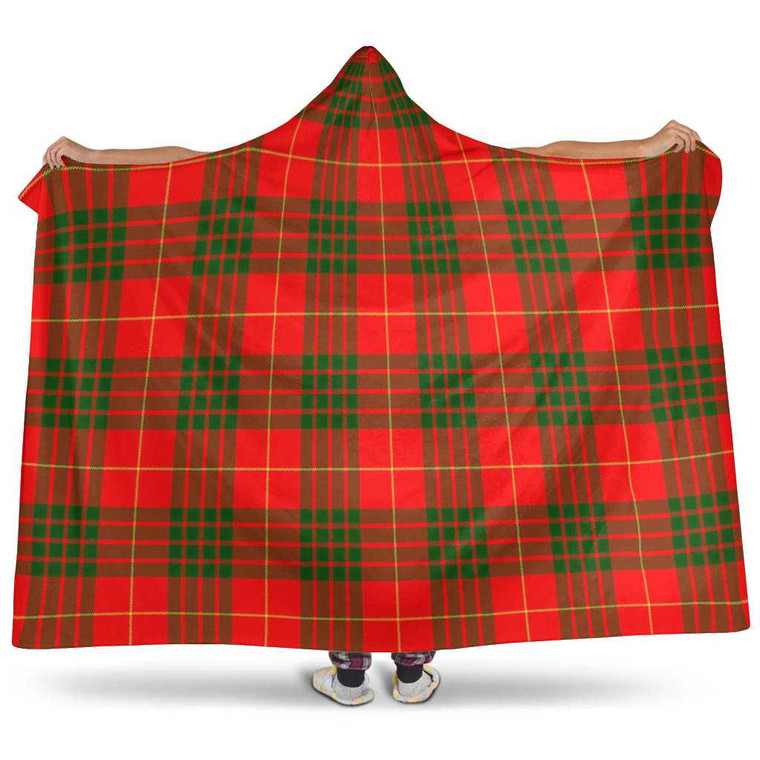 Scottish Cameron Modern Clan Tartan Hooded Blanket Tartan Plaid 1