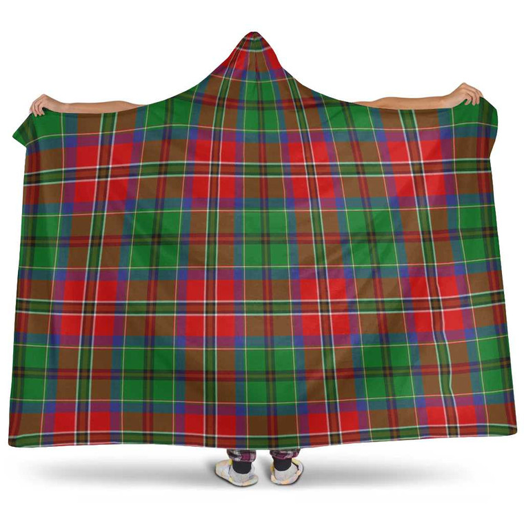 Scottish McCulloch Clan Tartan Hooded Blanket Tartan Plaid 1
