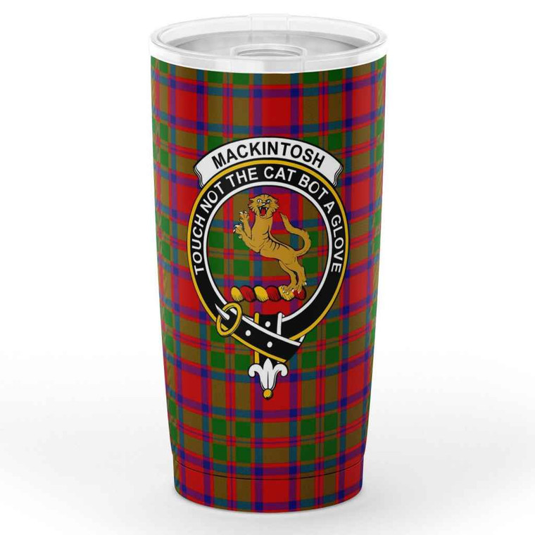 Scottish MacKintosh Clan Crest Tartan Insulated Tumbler Tartan Plaid 1