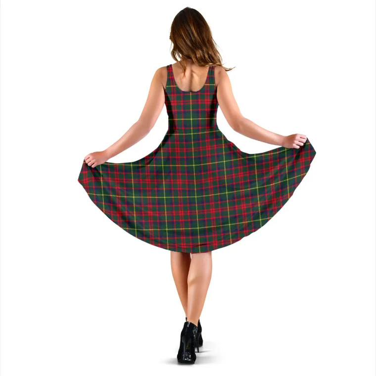 Scottish MacKintosh Hunting Modern Clan Tartan Women Midi Dress