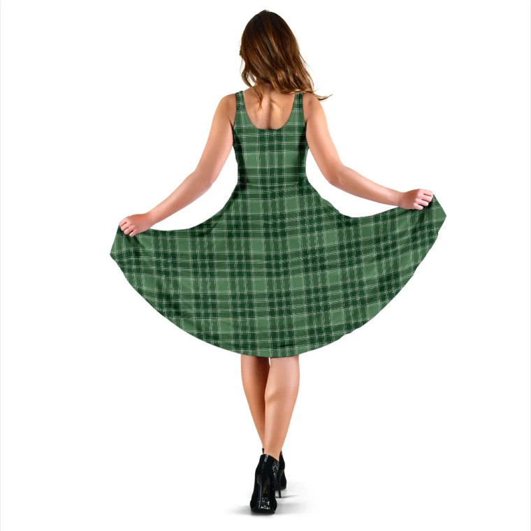 Scottish MacDonald Lord of The Isles Hunting Clan Tartan Women Midi Dress