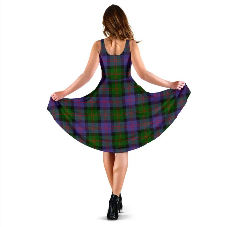 Scottish Blair Modern Clan Tartan Women Midi Dress