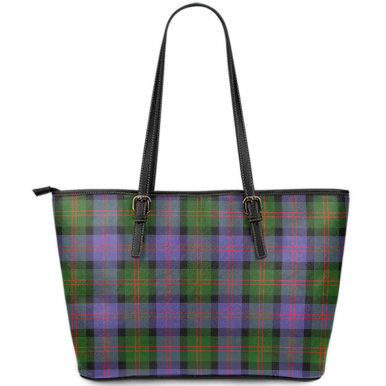 Scottish Blair Modern Clan Tartan Leather Tote Tartan Plaid