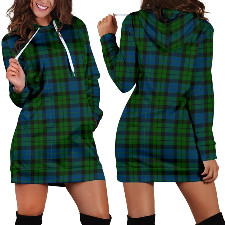 Scottish MacKay Modern Clan Tartan Hoodie Dress