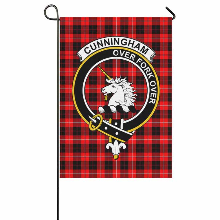Scottish Cunningham Clan Crest Tartan Garden Flag Tartan Plaid 1