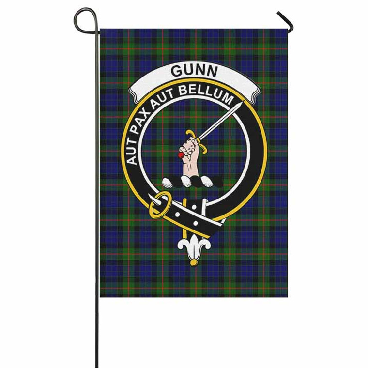 Scottish Gunn Clan Crest Tartan Garden Flag Tartan Plaid 1