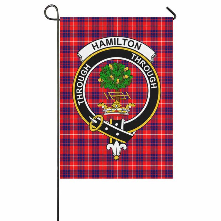 Scottish Hamilton Clan Crest Tartan Garden Flag Tartan Plaid 1