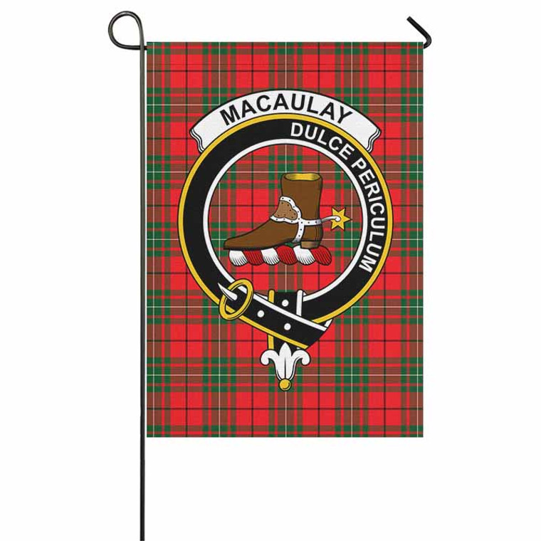 Scottish MacAulay Clan Crest Tartan Garden Flag Tartan Plaid 1