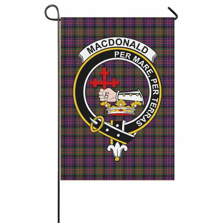 Scottish MacDonald (Clan Donald) Clan Crest Tartan Garden Flag Tartan Plaid 1