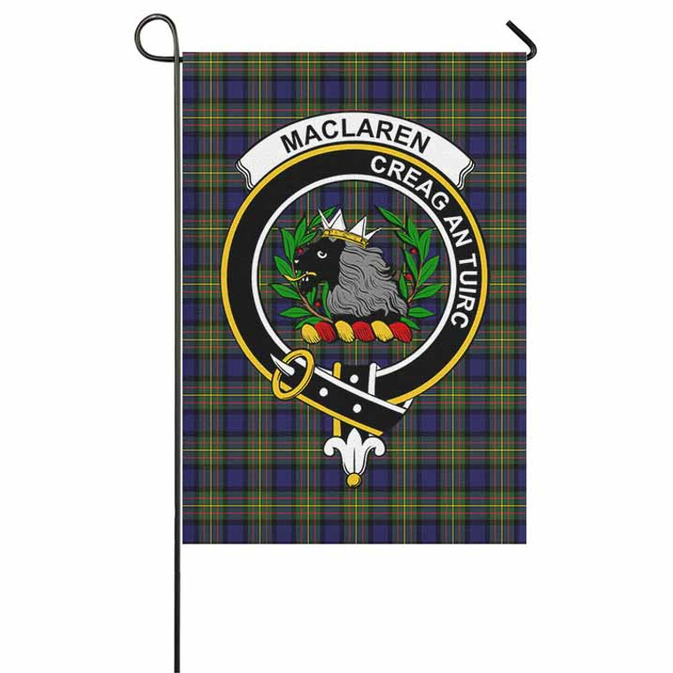 Scottish MacLaren Clan Crest Tartan Garden Flag Tartan Plaid 1