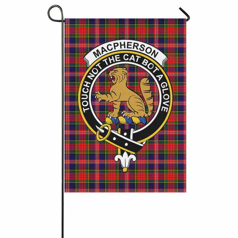 Scottish MacPherson Clan Crest Tartan Garden Flag Tartan Plaid 1