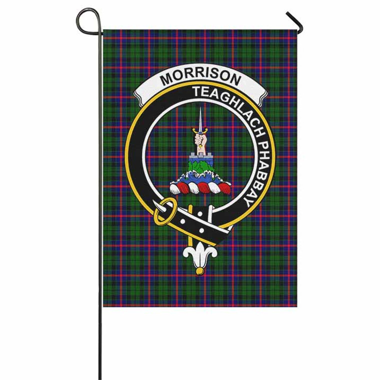 Scottish Morrison Clan Crest Tartan Garden Flag Tartan Plaid 1