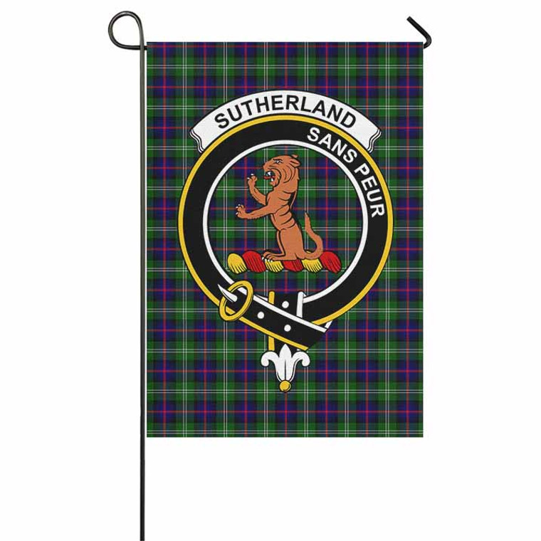 Scottish Sutherland II Clan Crest Tartan Garden Flag Tartan Plaid 1