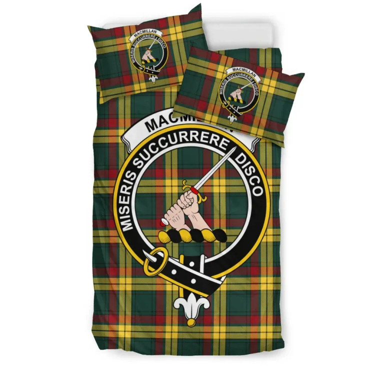 Scottish MacMillan Clan Crest Tartan Bedding Set