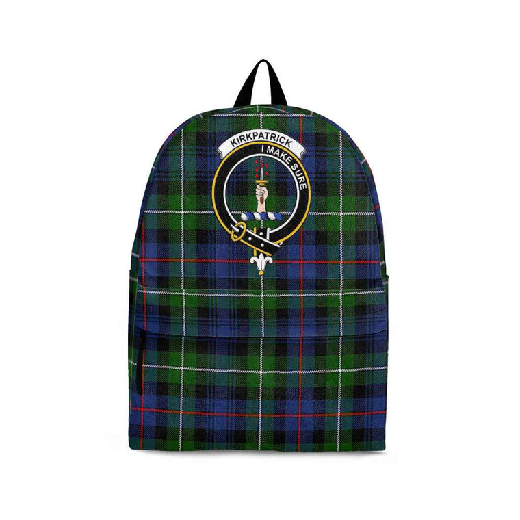 Scottish Kirkpatrick Clan Crest Tartan Backpack Tartan Plaid 1