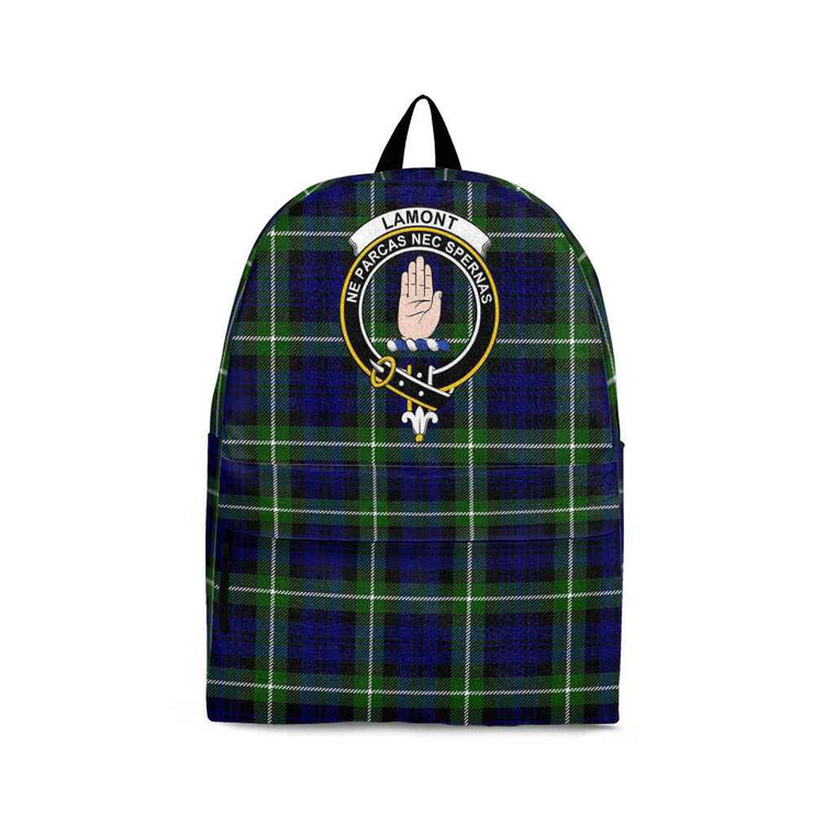 Scottish Lamont Clan Crest Tartan Backpack Tartan Plaid 1