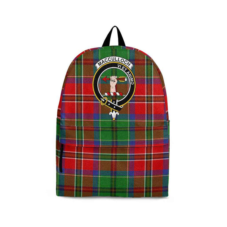 Scottish MacCulloch (McCulloch) Clan Crest Tartan Backpack Tartan Plaid 1