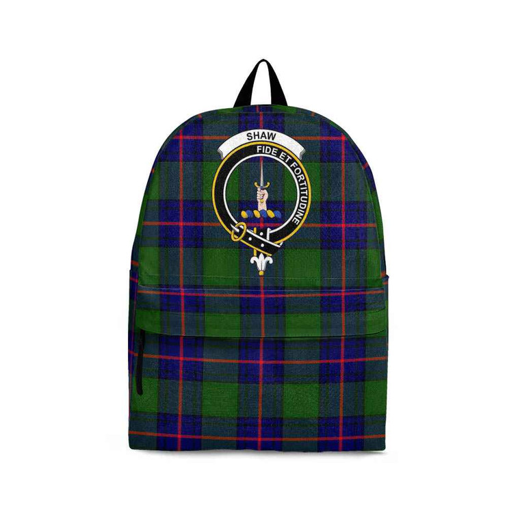Scottish Shaw (of Tordarroch) Clan Crest Tartan Backpack Tartan Plaid 1