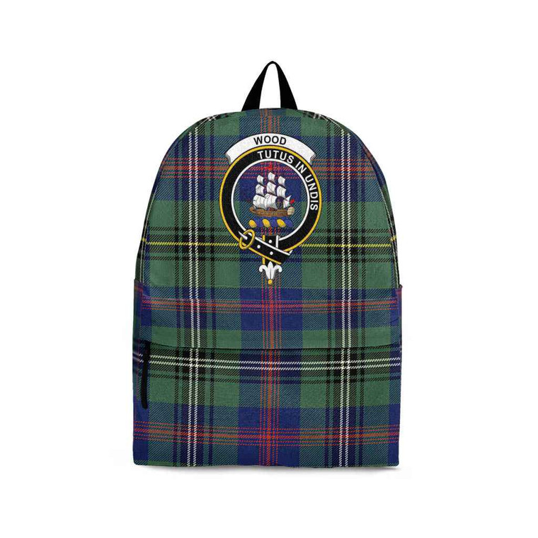 Scottish Wood Clan Crest Tartan Backpack Tartan Plaid 1