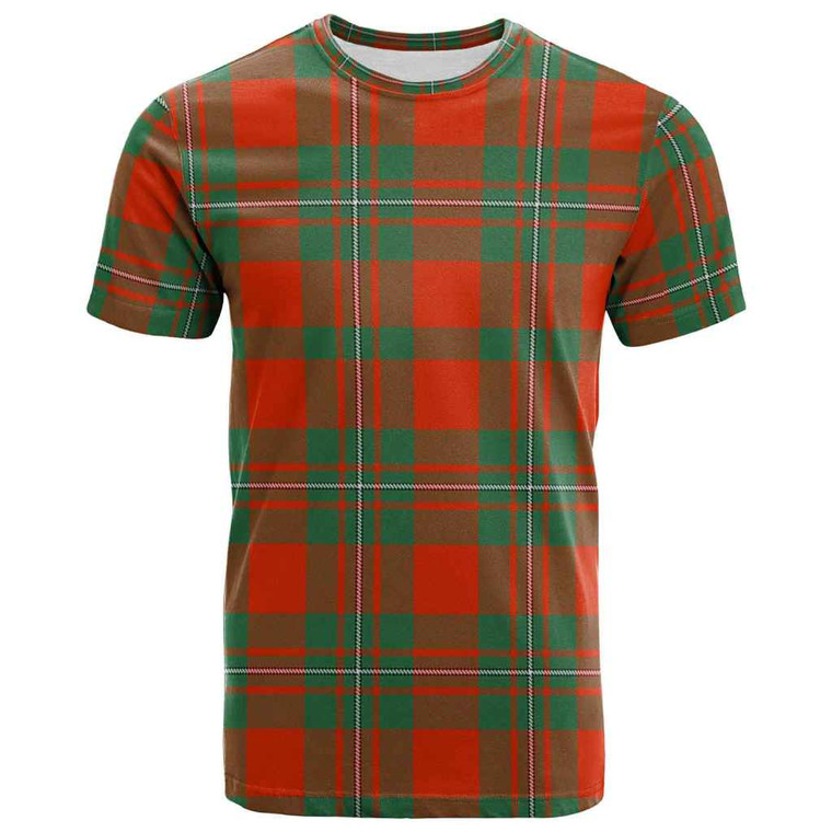 Scottish MacGregor Ancient Clan Tartan T-Shirt Tartan Plaid Front Side
