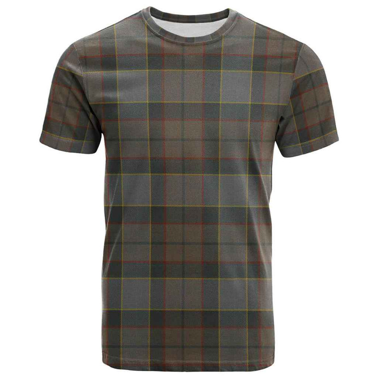 Scottish Outlander Fraser Clan Tartan T-Shirt Tartan Plaid Front Side