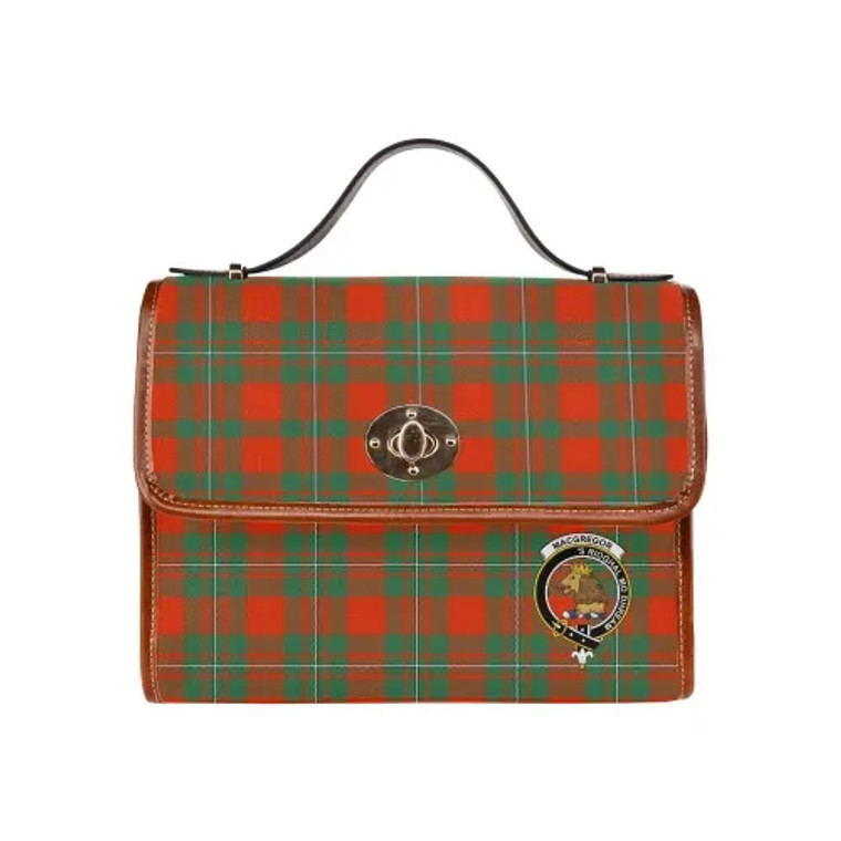 Scottish MacGregor Clan Crest Tartan Waterproof Canvas Bag Tartan Plaid 1