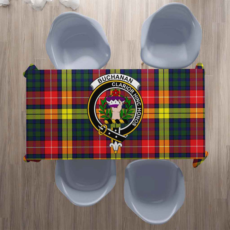 Scottish Buchanan Clan Crest Tartan Tablecloth Tartan Plaid 1