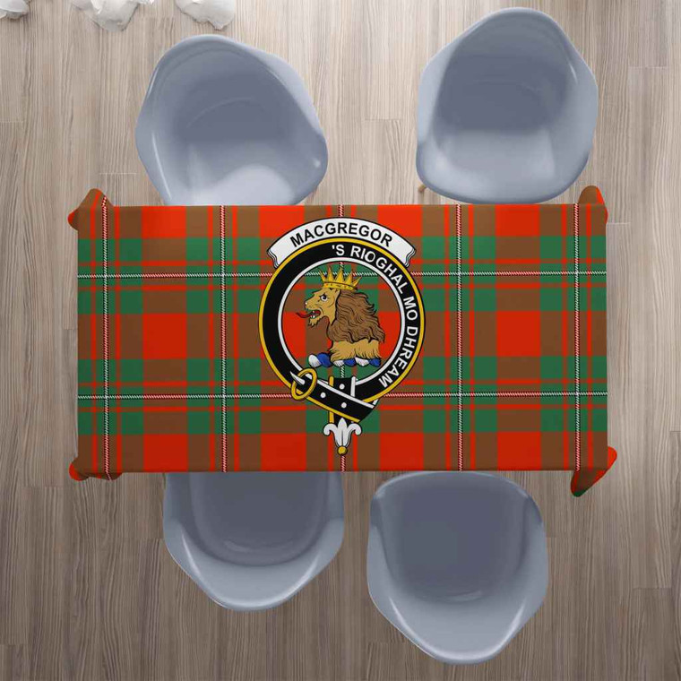 Scottish MacGregor Clan Crest Tartan Tablecloth Tartan Plaid 1