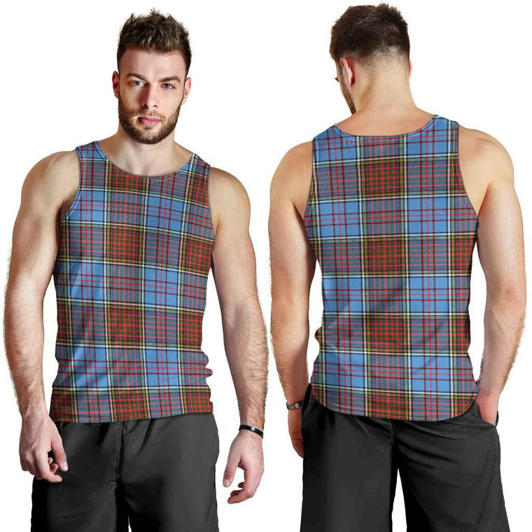 Scottish Anderson Modern Clan Tartan Men Tank Top Tartan Plaid 1