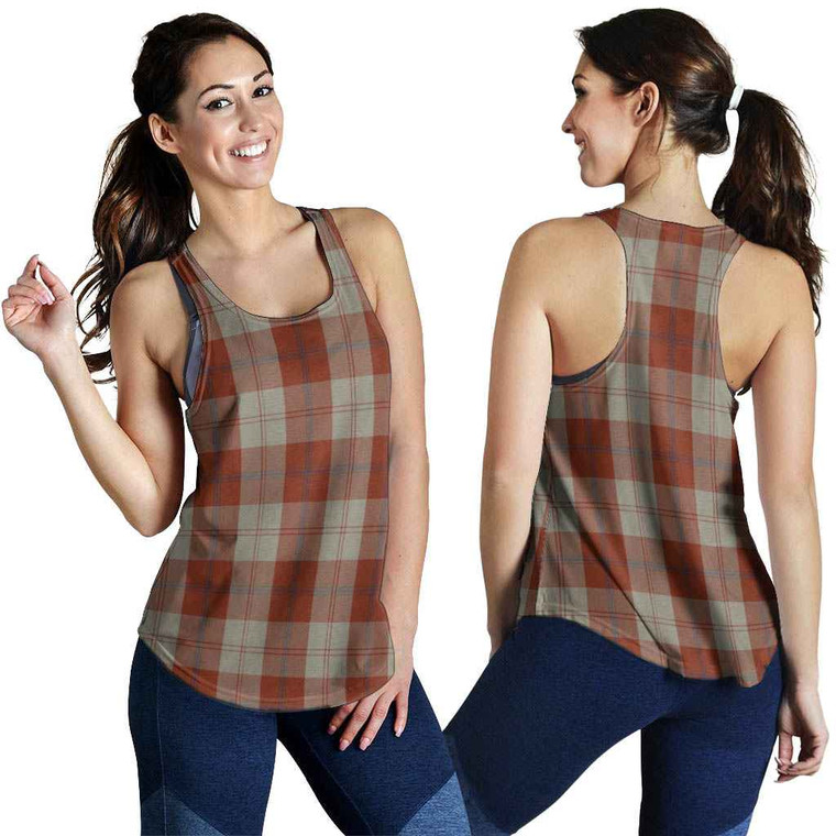 Scottish Davidson Dress Dancers Clan Tartan Women Racerback Tank Tartan Plaid 1