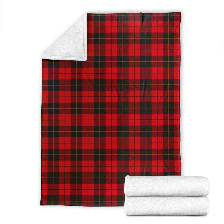 Scottish Wallace Weathered Clan Tartan Blanket Tartan Plaid 1