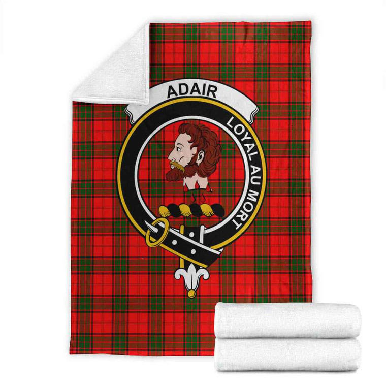 Scottish Adair Clan Crest Tartan Blanket Tartan Plaid 1