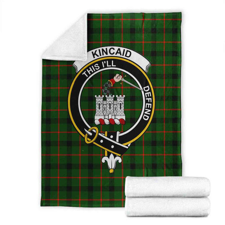 Scottish Kincaid Clan Crest Tartan Blanket Tartan Plaid 1