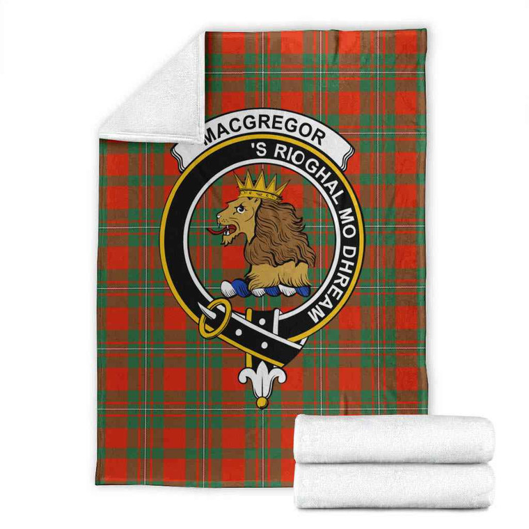 Scottish MacGregor Clan Crest Tartan Blanket Tartan Plaid 1