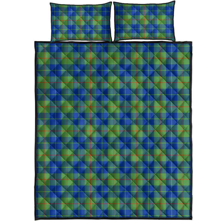 Scottish Barclay Hunting Ancient Clan Tartan Quilt Bed Set Tartan Plaid 1