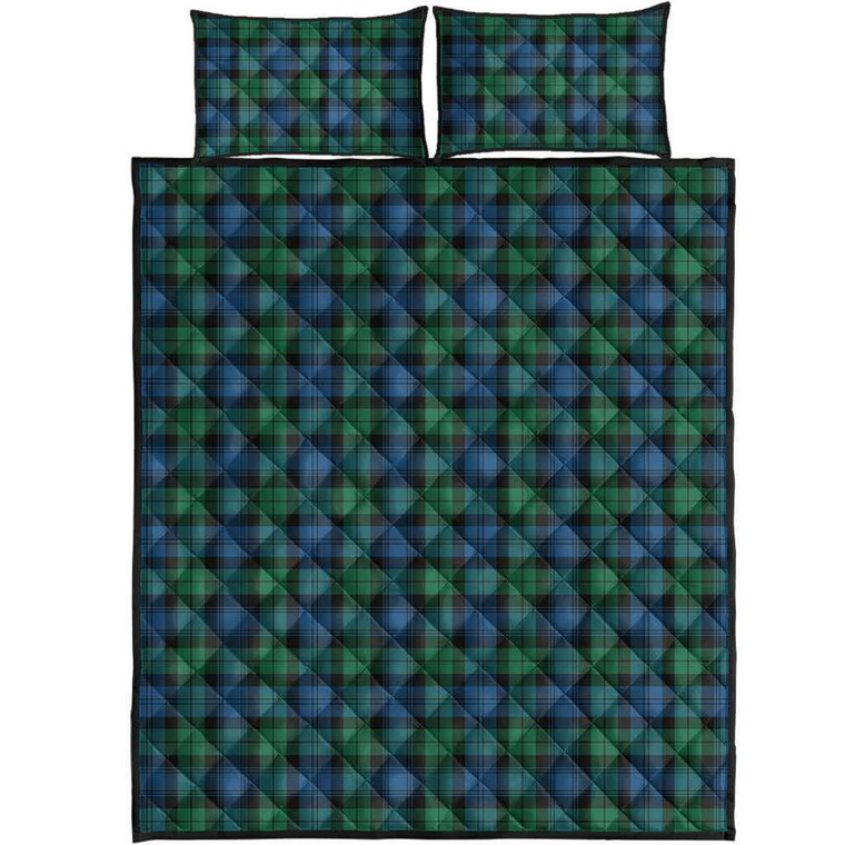Scottish Blackwatch Ancient Clan Tartan Quilt Bed Set Tartan Plaid 1
