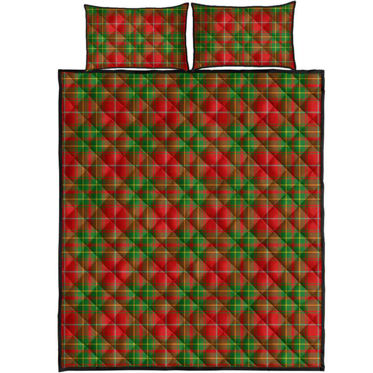 Scottish Burnett Ancient Clan Tartan Quilt Bed Set Tartan Plaid 1