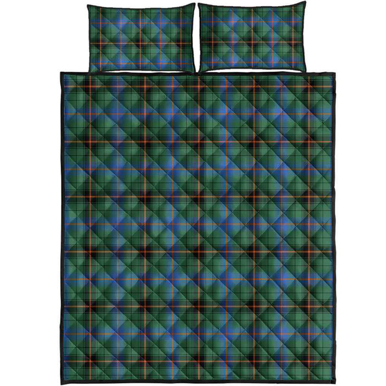 Scottish Davidson Ancient Clan Tartan Quilt Bed Set Tartan Plaid 1
