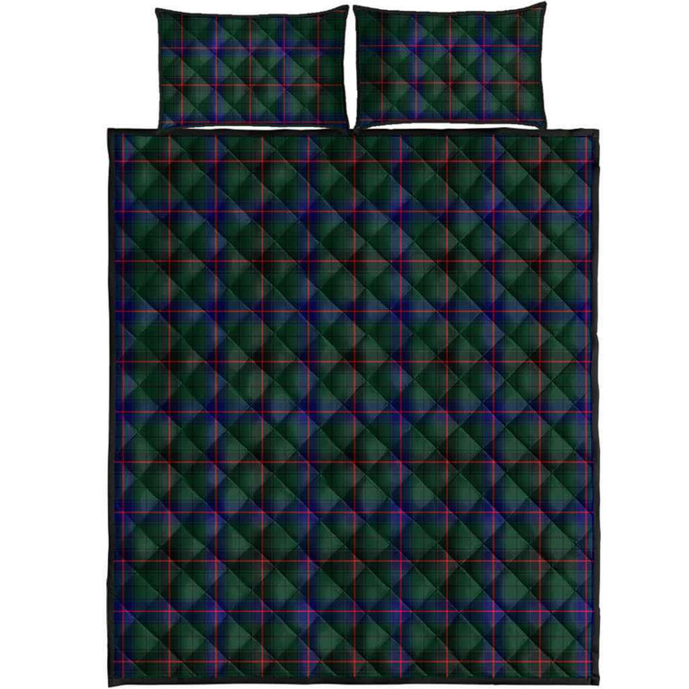 Scottish Davidson Modern Clan Tartan Quilt Bed Set Tartan Plaid 1