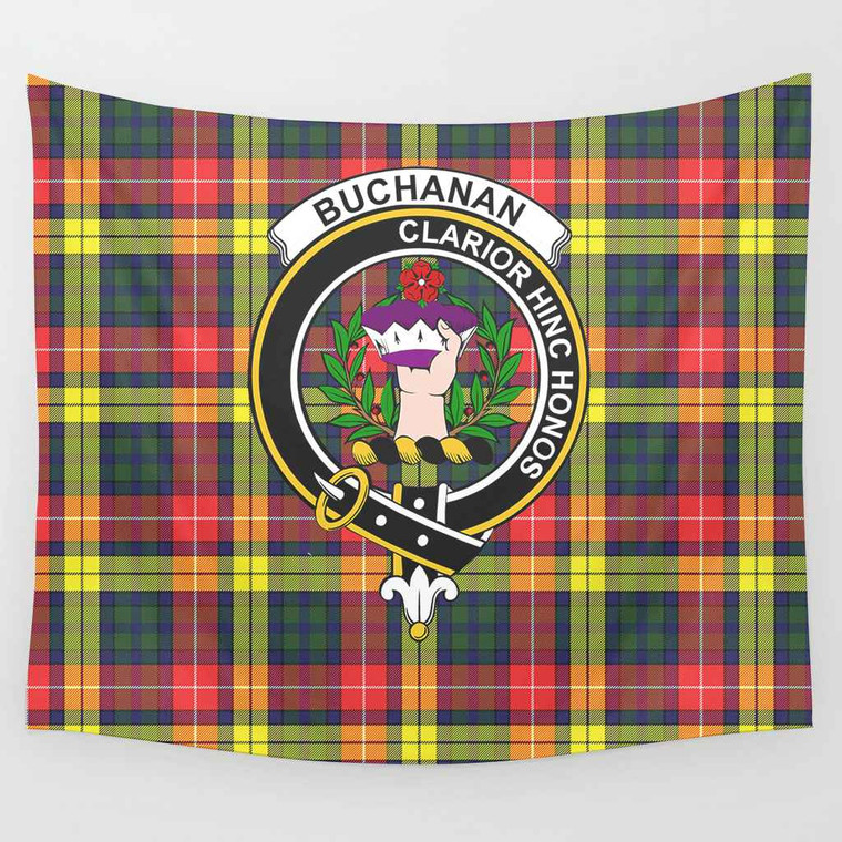 Scottish Buchanan Clan Crest Tartan Tapestry Tartan Plaid 1